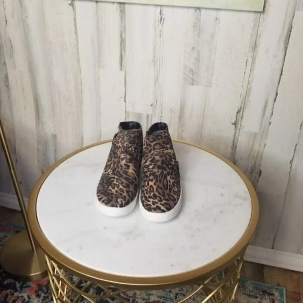 Naturalizer Sport Miranda Brown Cheetah Sneaker Boot - Picture 3 of 6